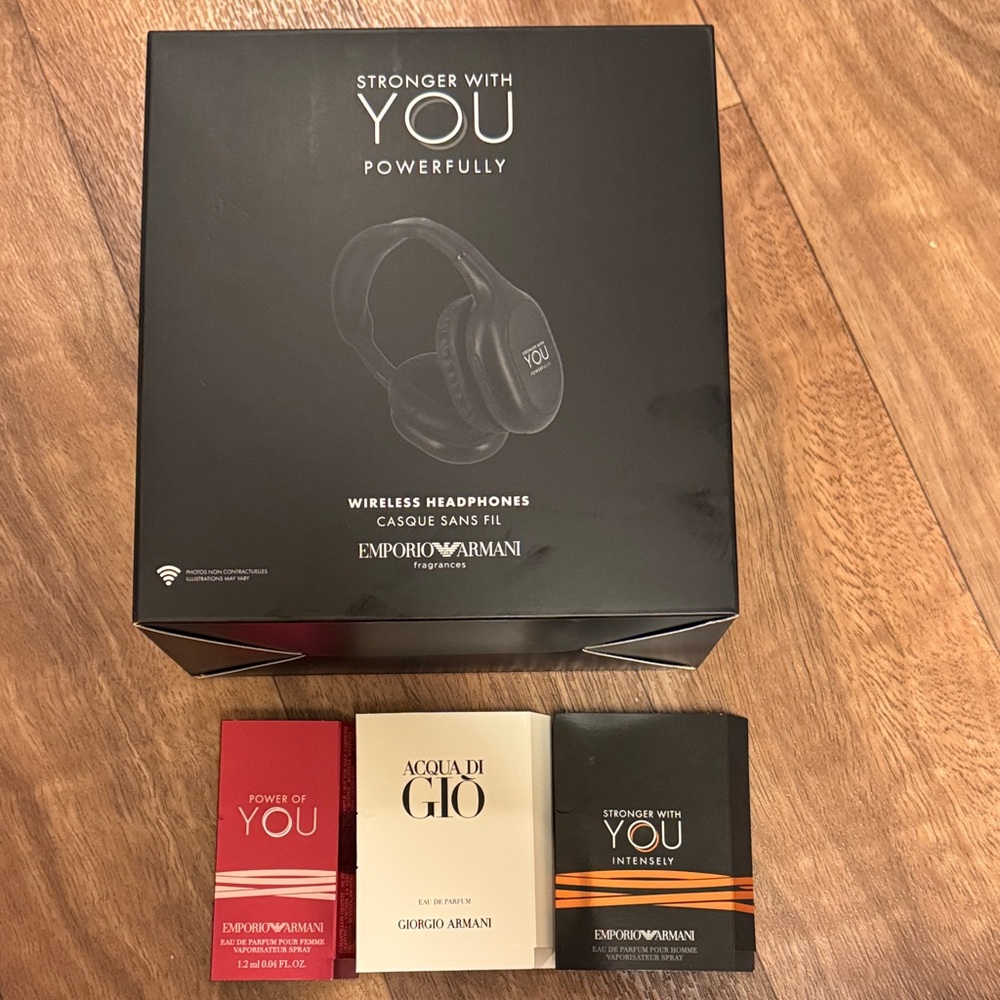 Emporio Armani Wireless Over-Ear Headphones - Black